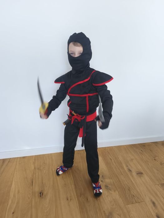 Nowy strój kostium Samuraj/Ninja Ninjago LEGO (Rozm.116/122)