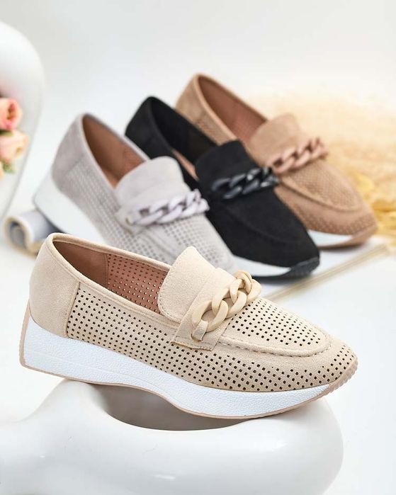 4 KOLORY 36 37 38 buty sportowe 39 40 41 wsuwane slip on z łańcuchem