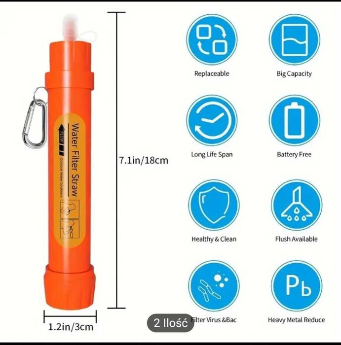 Słomka życia / filtr wody 2000l