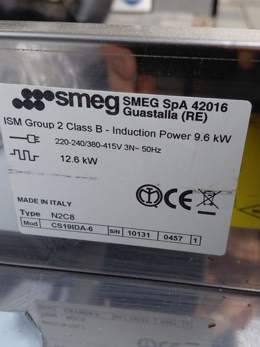 Варочный центр плита Smeg ( spa 42016 )  90см. Индукционная Италия