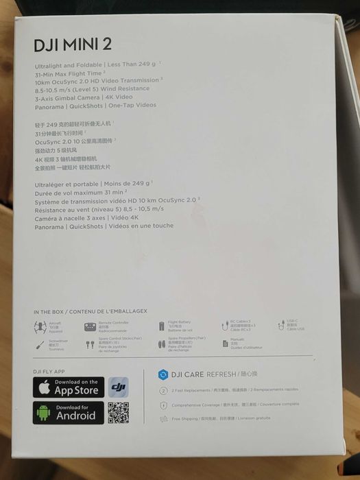 Dron DJI Mini 2 w stanie idealnym