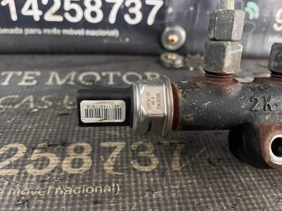 Régua de injeção usada 9H06 9685297580-02 BOSCH PEUGEOT CITROEN FORD VOLVO