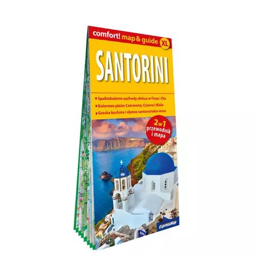 Santorini Laminowany Map&Guide 2W1 Przewodnik I Mapa. Nowy Produkt