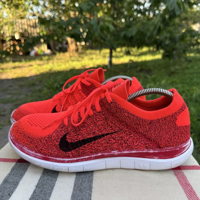 Кроссовки Nike Free Run 4.0 Flyknit Red, 44 размер, Оригинал, Кросівки