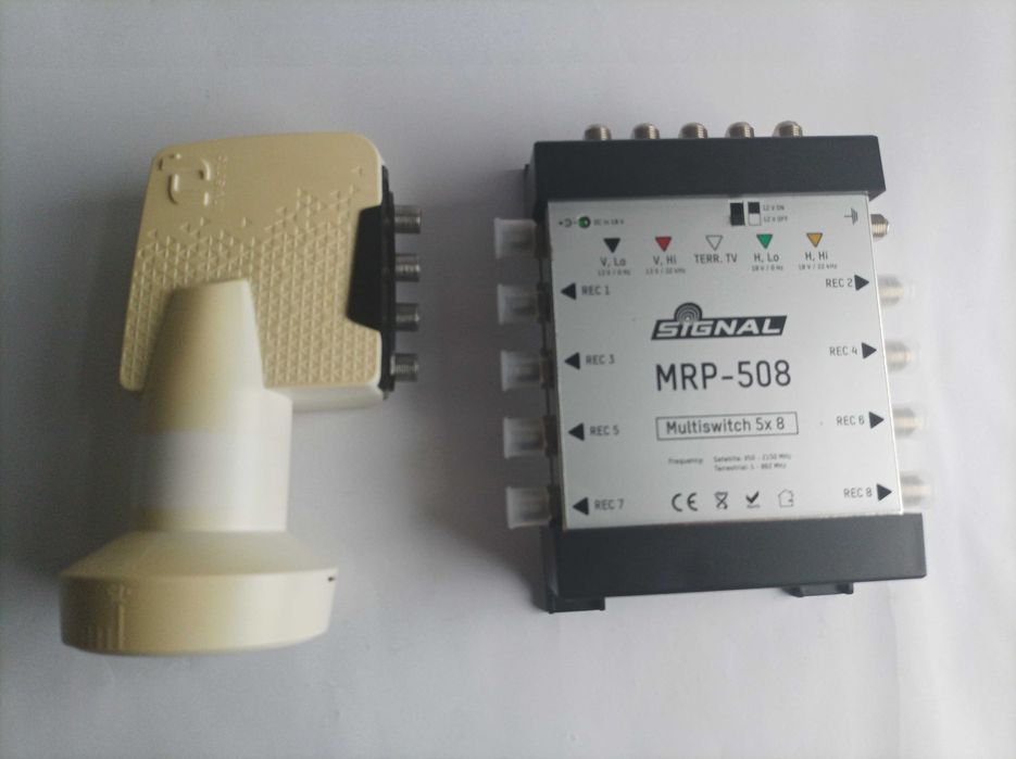 Multiswitch Signal MRP-508 + konwerter Inverto HOME Pro Quattro LNB