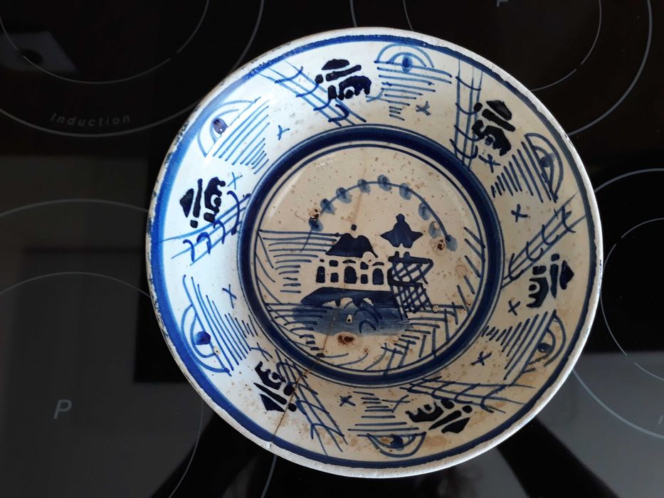 Tigela FAIANÇA DE MIRAGAIA sec.XIX bom estado