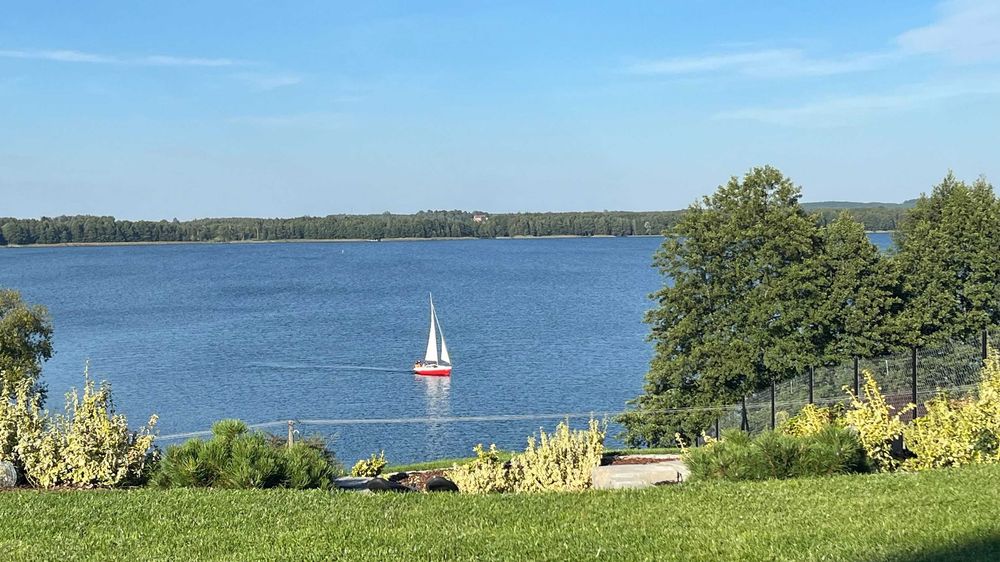 Widokówka Leleszki - Mazury | Duży dom nad jeziorem | max. 17 osób | sauna, balia, kominek, pomost, łódka | Sylwester, Święta, Wakacje, Ferie, Ślub