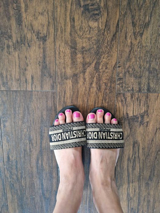Klapki Christian dior