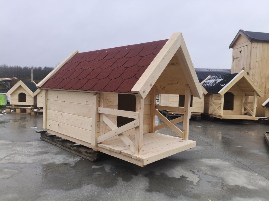 Duża buda z tarasem Ocieplana Wysyłka w całości