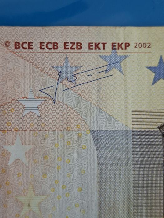 Nota de 50 EUROS Ano de 2002 primeira série  Jean-Claude Trichet  prefixo X Alemanha União Europeia | estado irrepreensível