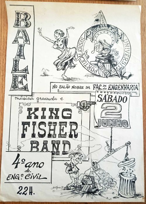 Cartaz baile FEUP 4º ano civil - 2 de junho de 1979