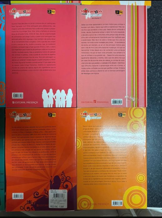 Livros morangos com açúcar
