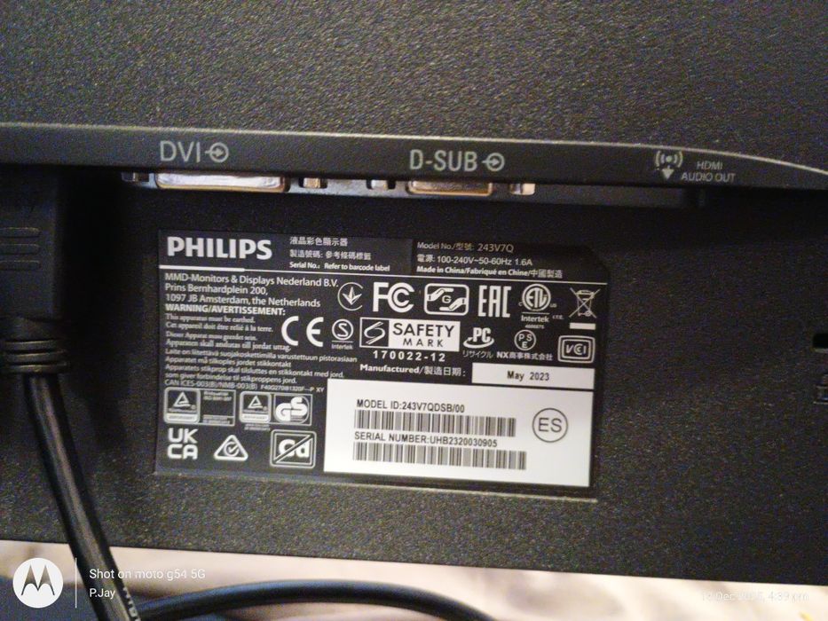 Por peças -Philips 243V7QDSB