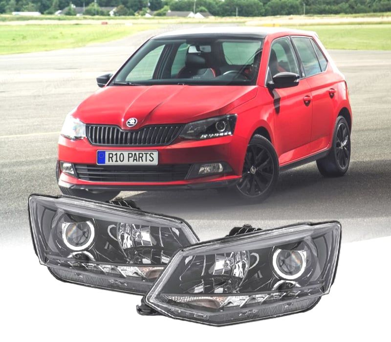 FARÓIS SKODA FABIA 15-18 DRL
