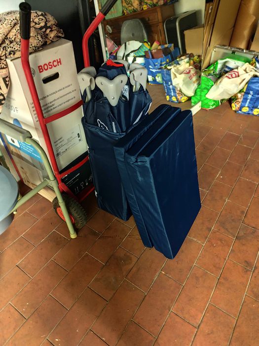 Cama de viagem Azul Happy Bear