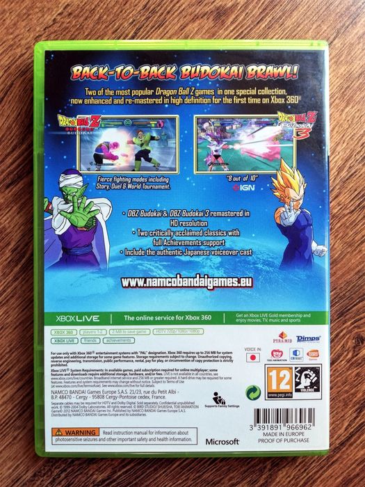 Gra Dragon Ball Z Budokai HD Collection XboX 360