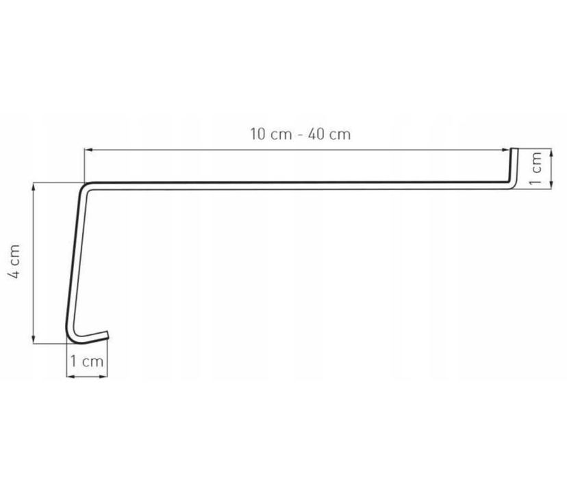 Parapet zewnętrzny stalowy 1,5 m brązowy zaślepki