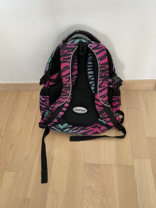 Plecak CoolPack pojemny 4 przegrody odblaski