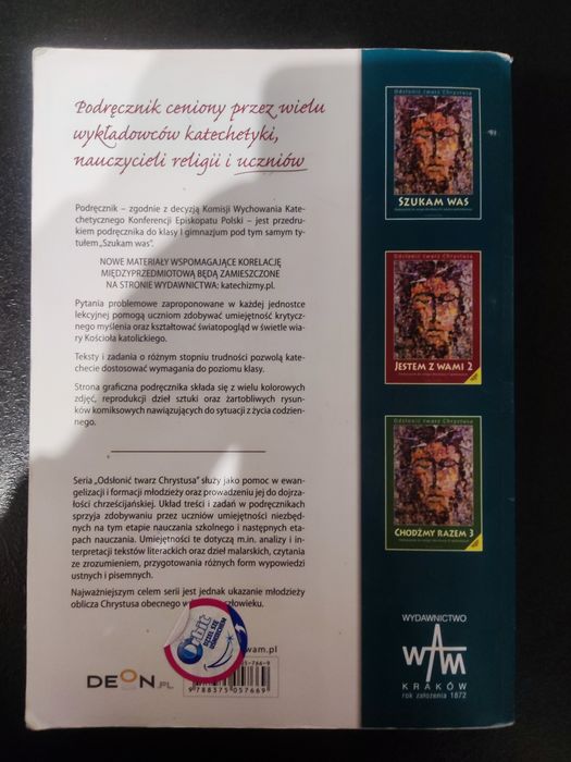 Książka do religii klasa 7 "Szukam Was"