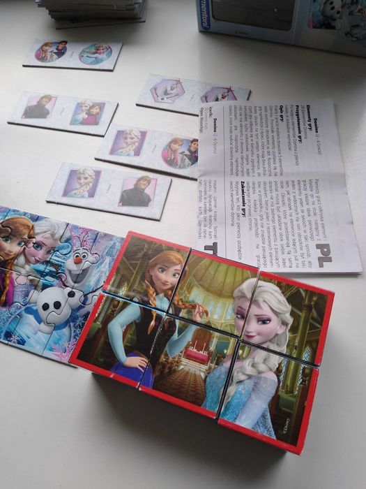 Clementoni zestaw kraina lodu mini puzzle układanka domino