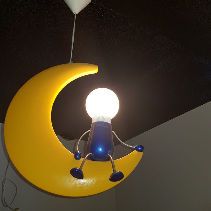 Lampa Plafon dziecięcy księżyc Philipsa z ludzikiem