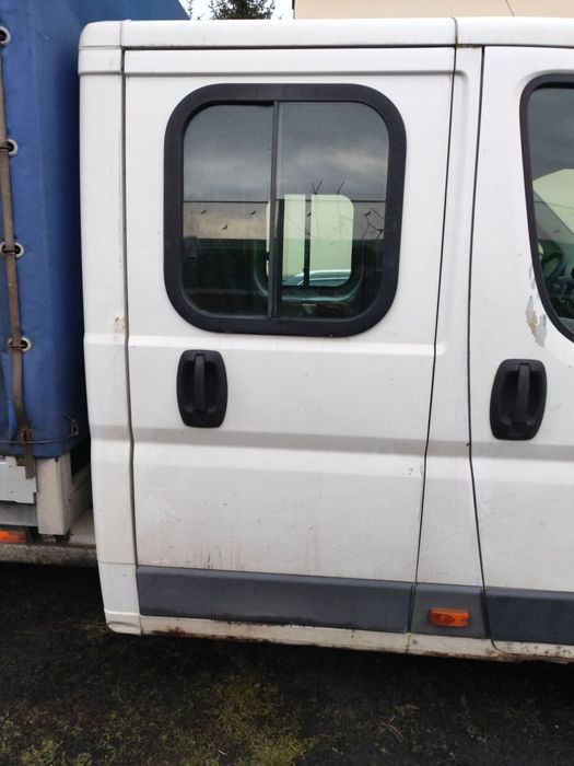 drzwi tył prawe (boczne) doka Białe kompletne do Fiat Ducato III boxer jumper II 06- DOKA PAKA SKRZYNIA dość ładne