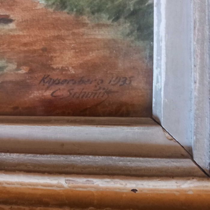 Aguarela assinada de 1935