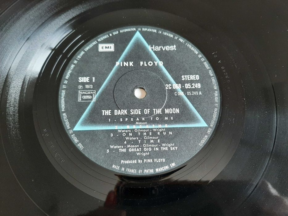 Pink Floyd - Dark Side of The Moon - França - Vinil LP (posters e sticker)