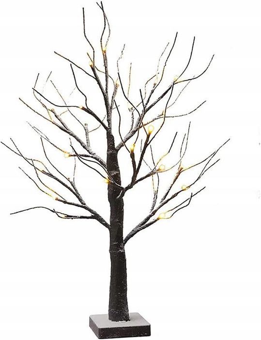 ŚWIECĄCE Drzewko Brzoza SZTUCZNE na Boże Narodzenie Dekoracja 65,5cm