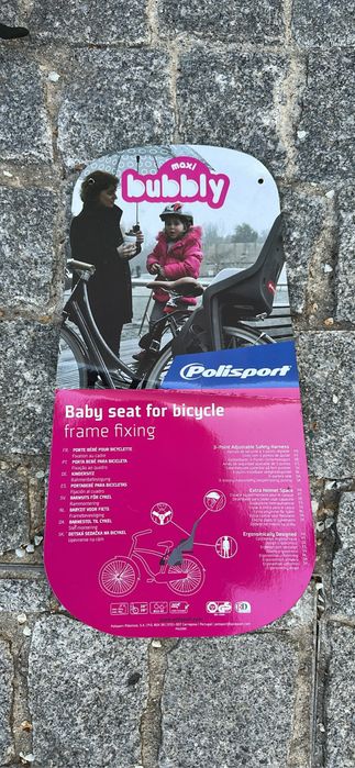 Cadeirinha criança para bicicleta