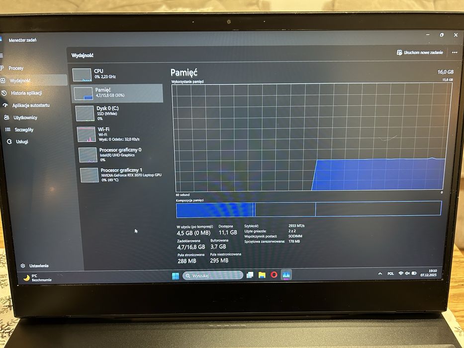 Laptop MSI leopard gp66 i7 RTX 3070