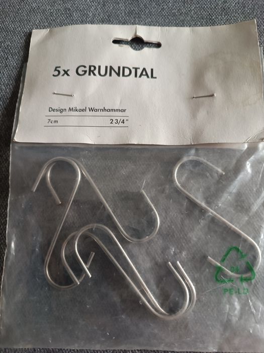 Haczyki IKEA Grundtal do relingów
