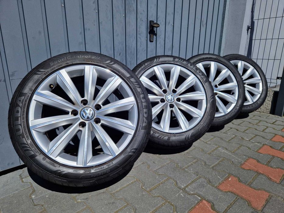 Felgi koła aluminiowe lato 235/45 R17 ET47  VW Passat Golf 5X112