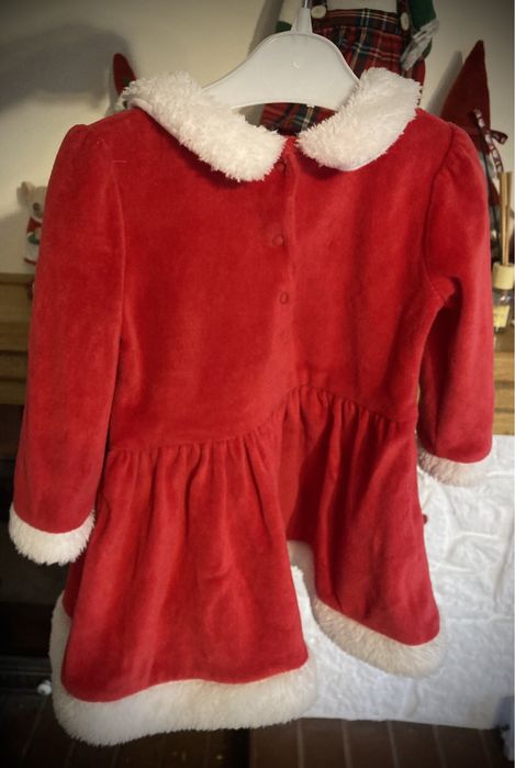 Przebranie pomocniczki Mikołaja sukieneczka swiąteczna rozm.74