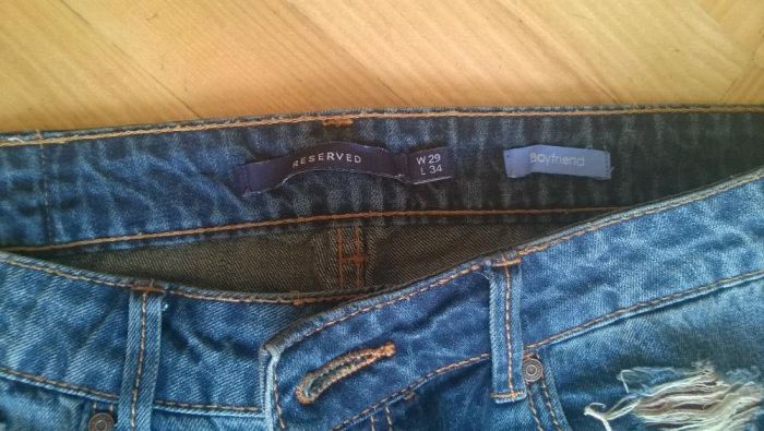 Dzinsy, jeansy boyfriend Reserved rozm. W 29 L 34, 38-40