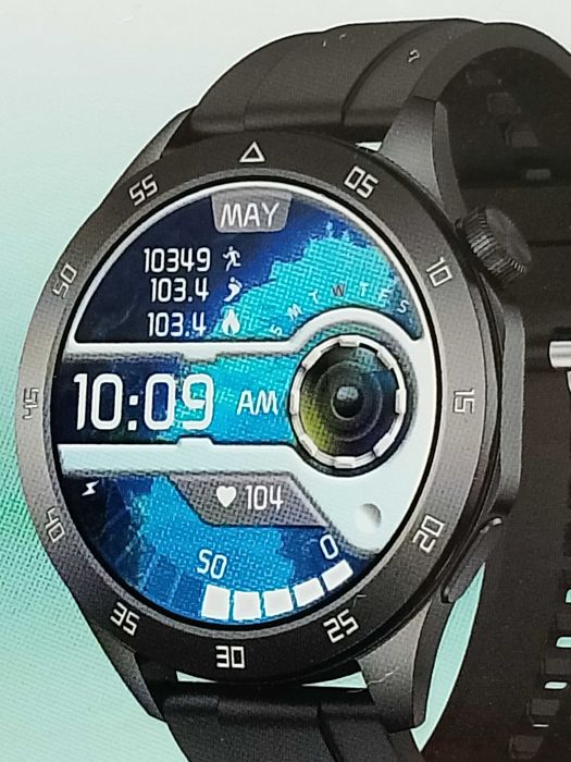 Mocny inteligentny smartwatch fitnes wyświetlacz 3.85cm bateria 350mAh