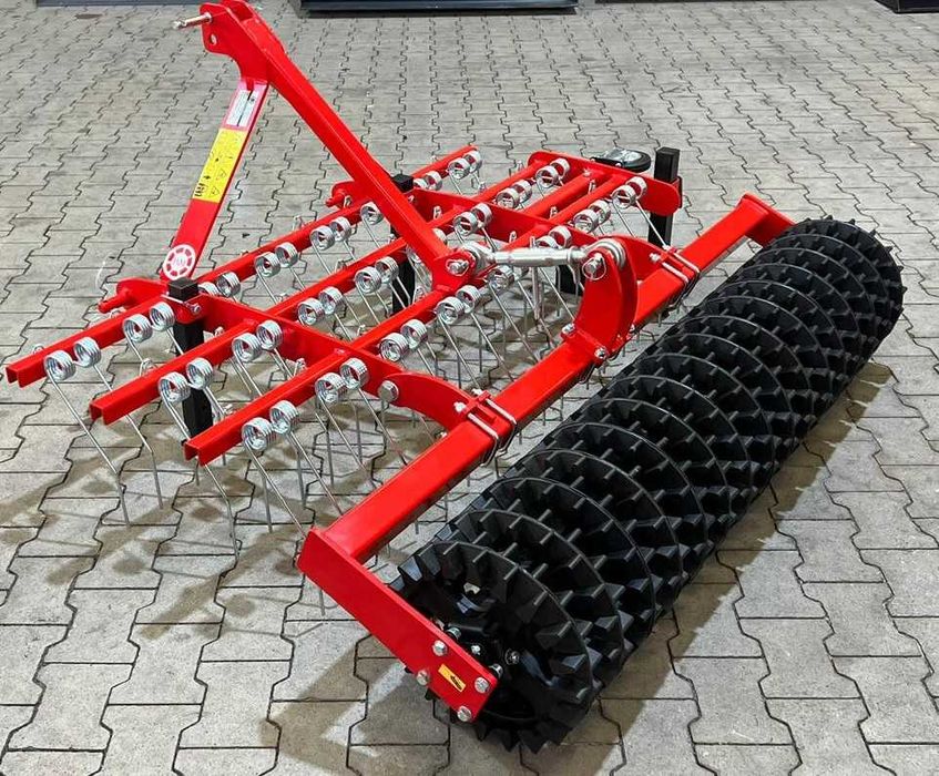 Równiarka jeździecka 1.6 m – wał gumowy w standardzie chwastownik