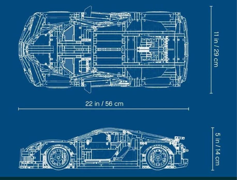 Конструктор Lego Technic  42083 Bugatti Chiron, 3599 дет
