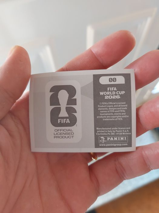 Cromo 00 panini coleção mundial 2026