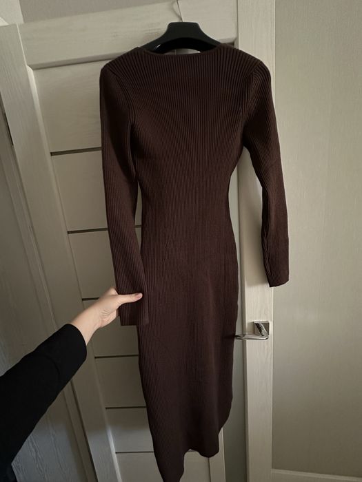 Сукня в’язана  шоколад L-XL
