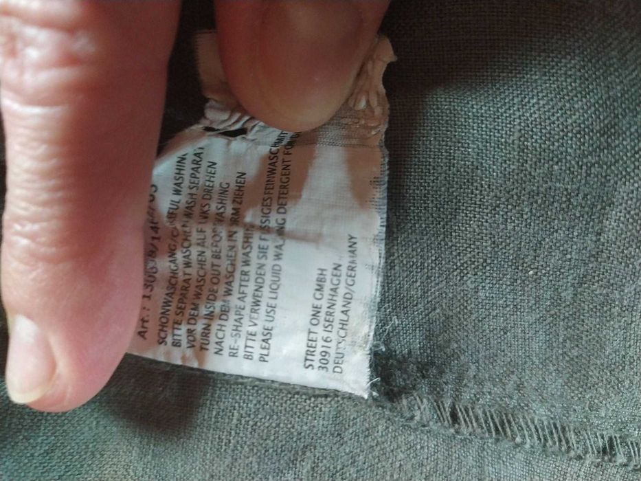 Sukienka szmizjerka khaki 100% len Street One