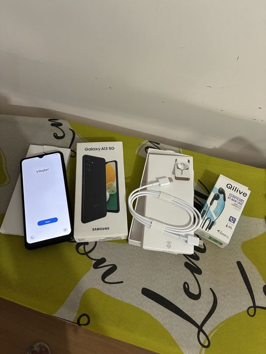 Samsung A13 5G 64gb com cabo, phones, capas e caixa