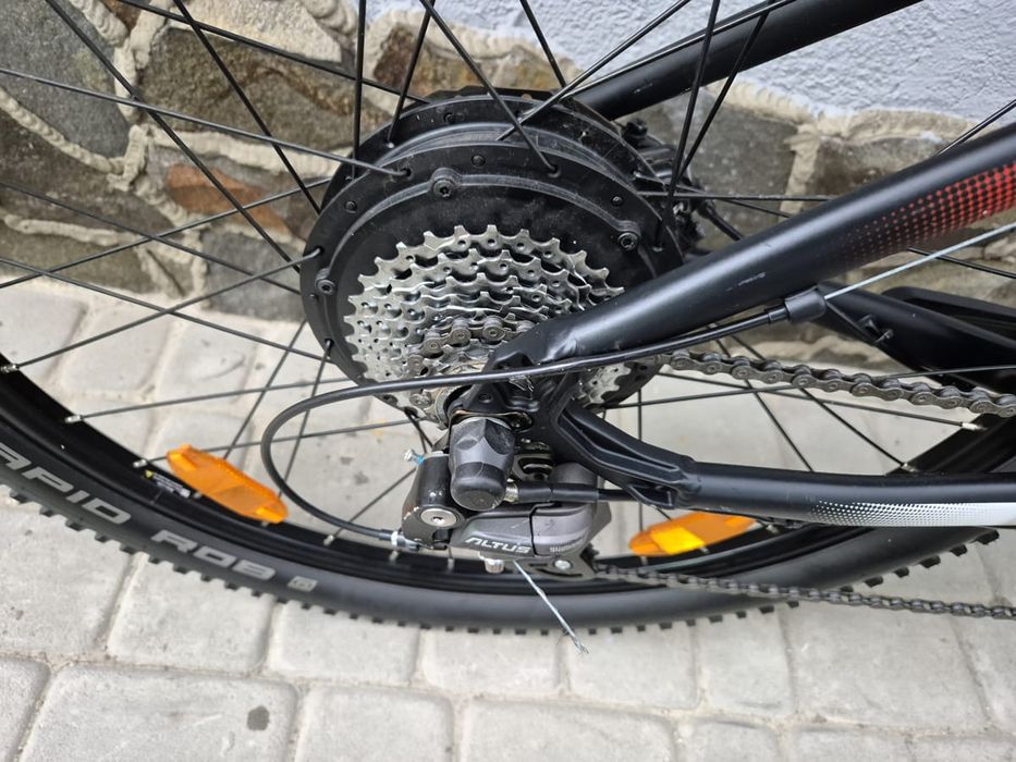 Електровелосипед бу з Європи Chrisson E-Weger 27.5 Black-Red D14