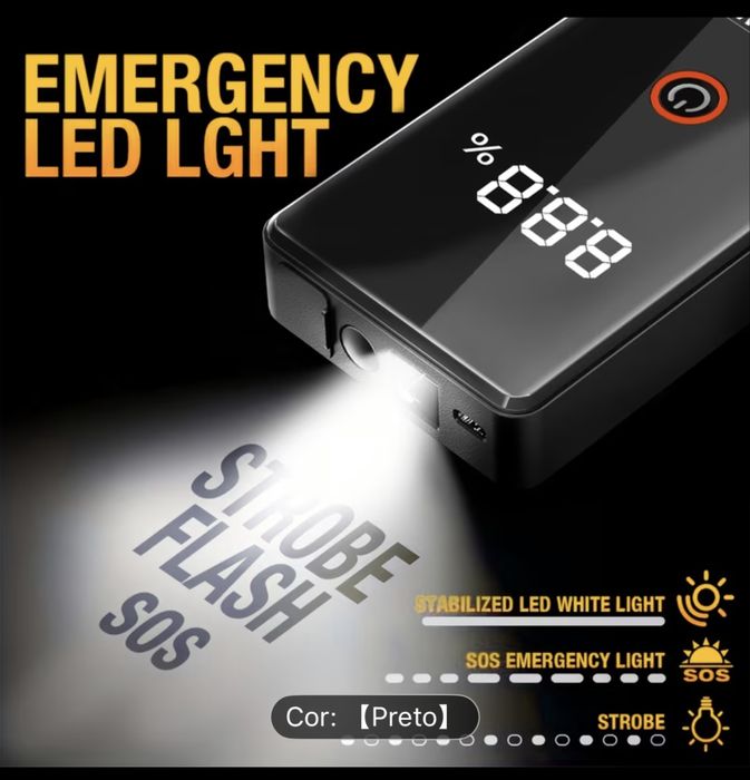 BOOSTER 12V Compacto com lanterna