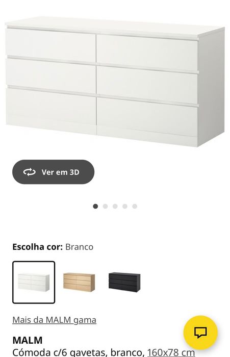 Cómoda 6 gavetas ikea