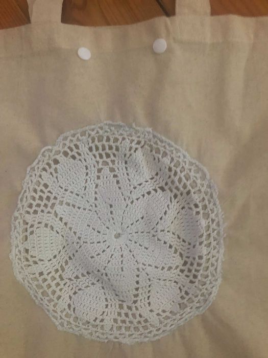 Torba ekologiczna materiałowa handmade