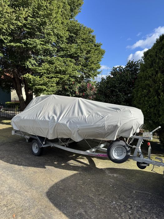 Barco semi rigido com motor mercury 25cv