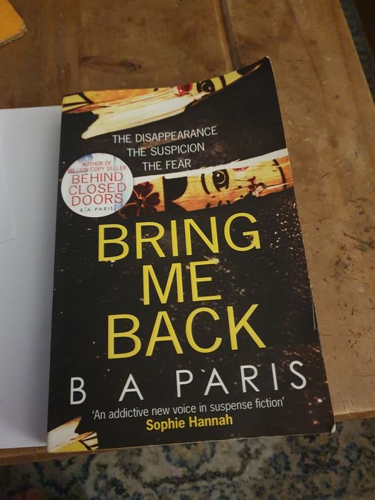 B A Paris ksiazka angielski oryginal bring me back