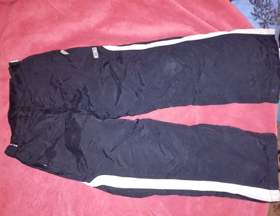 Spodnie narciarskie czarne kix 7, na 9/10 lat