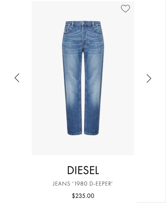 Джинси baggy Diesel 1980 D-EEPER